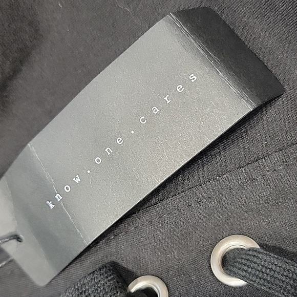 Know One Cares (Nordstrom) Size S Black Lace Up Track Pants/Joggers NEW with Tag - Picture 12 of 14